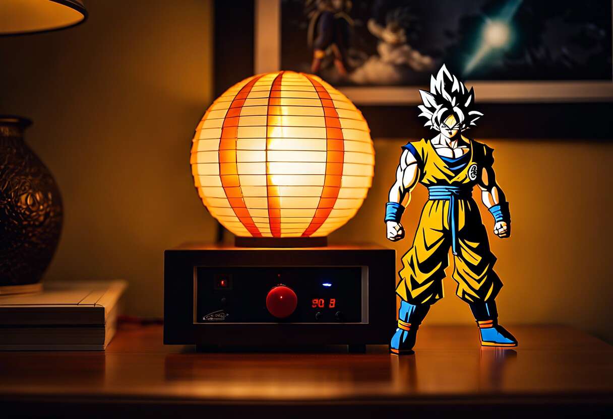 Créez votre espace fan avec la lampe goku super saiyan 3