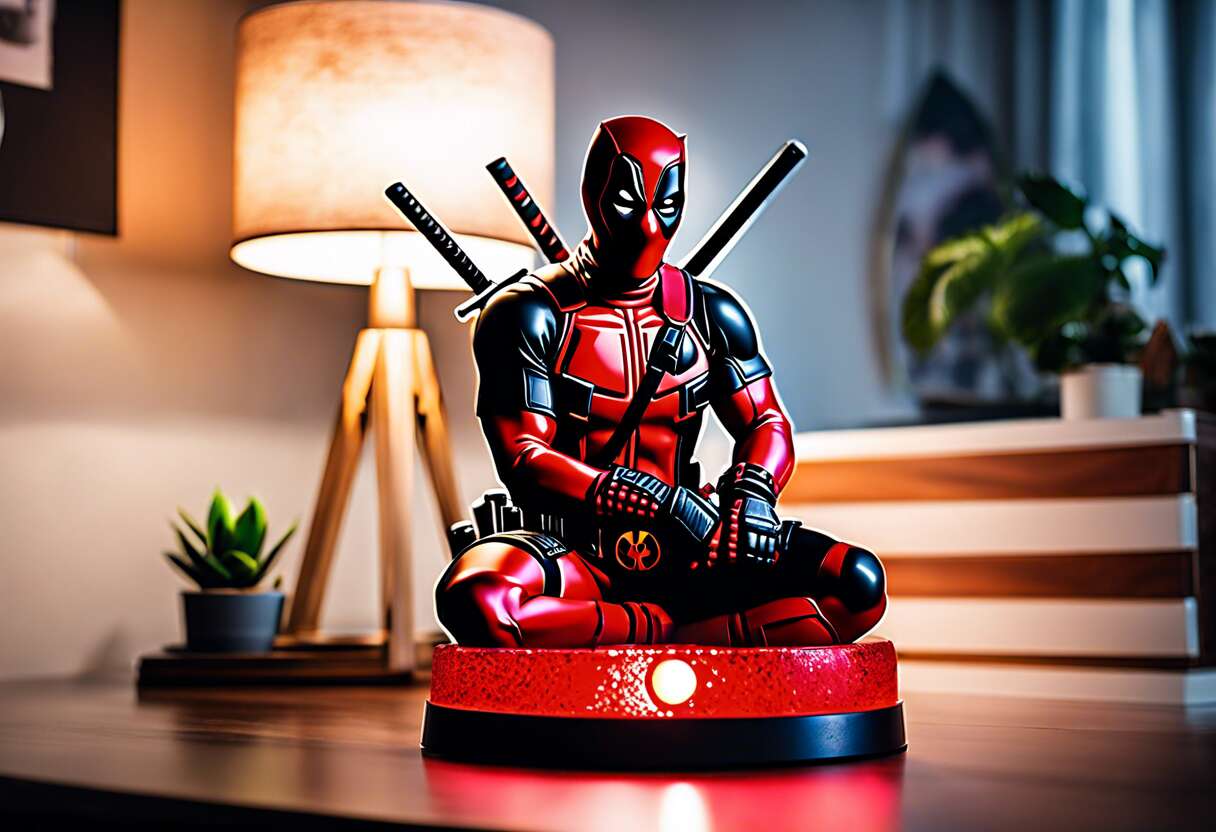Lampe 3D Marvel Deadpool Katana : illuminez votre intérieur avec style