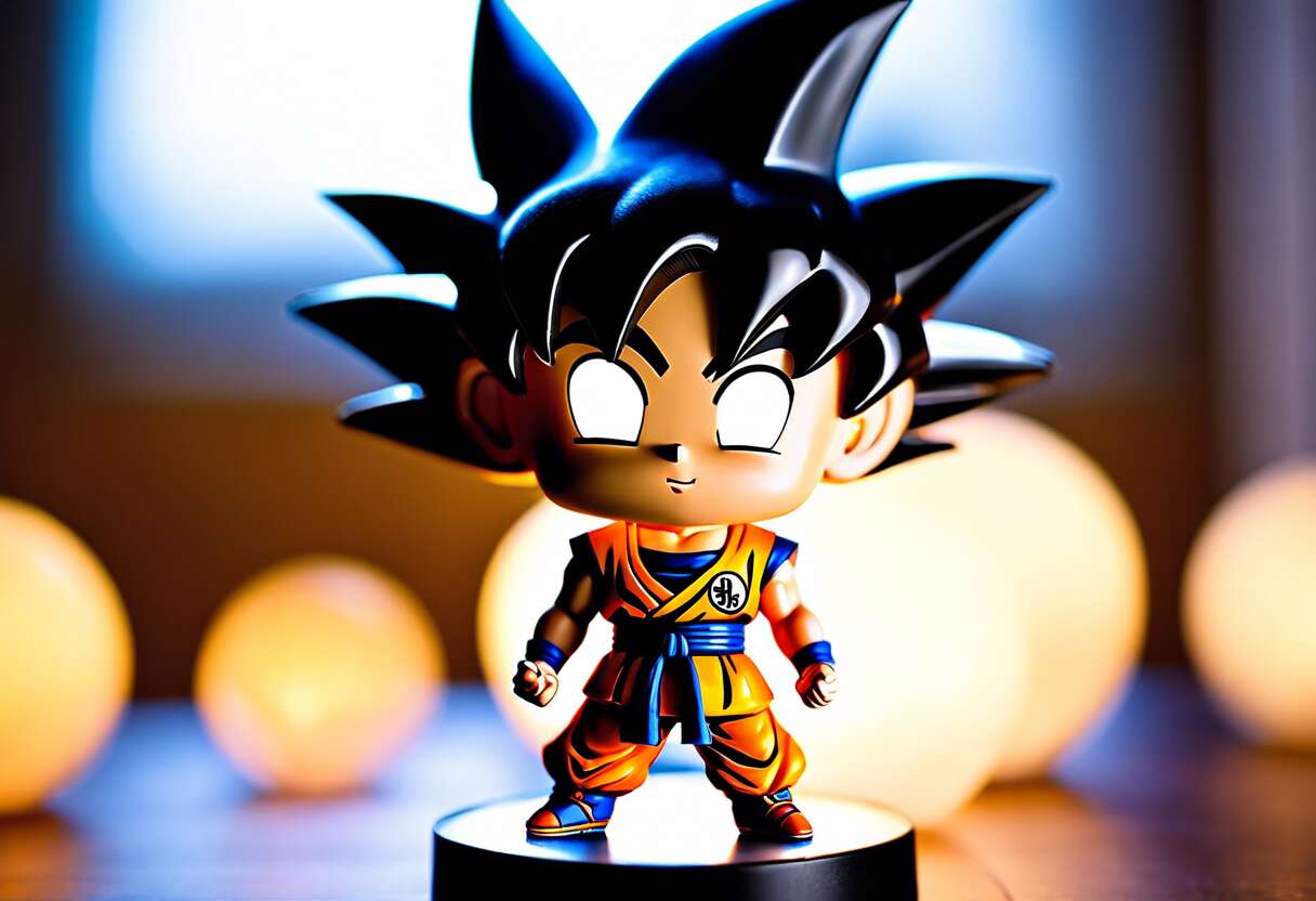 Lampe 3D Jeune Goku DBZ : éclairage original pour fans de Dragon Ball