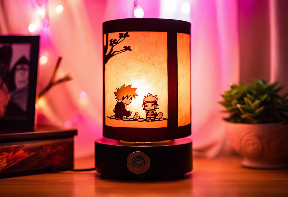 Lampe Naruto : illuminez votre espace avec les héros Sasuke et Sakura