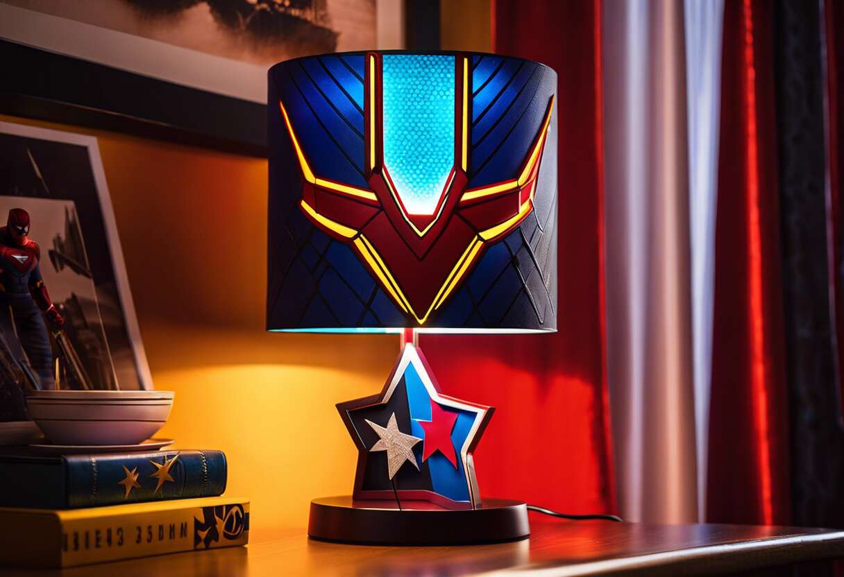 Idées de personnalisation pour une lampe 3d super-héros