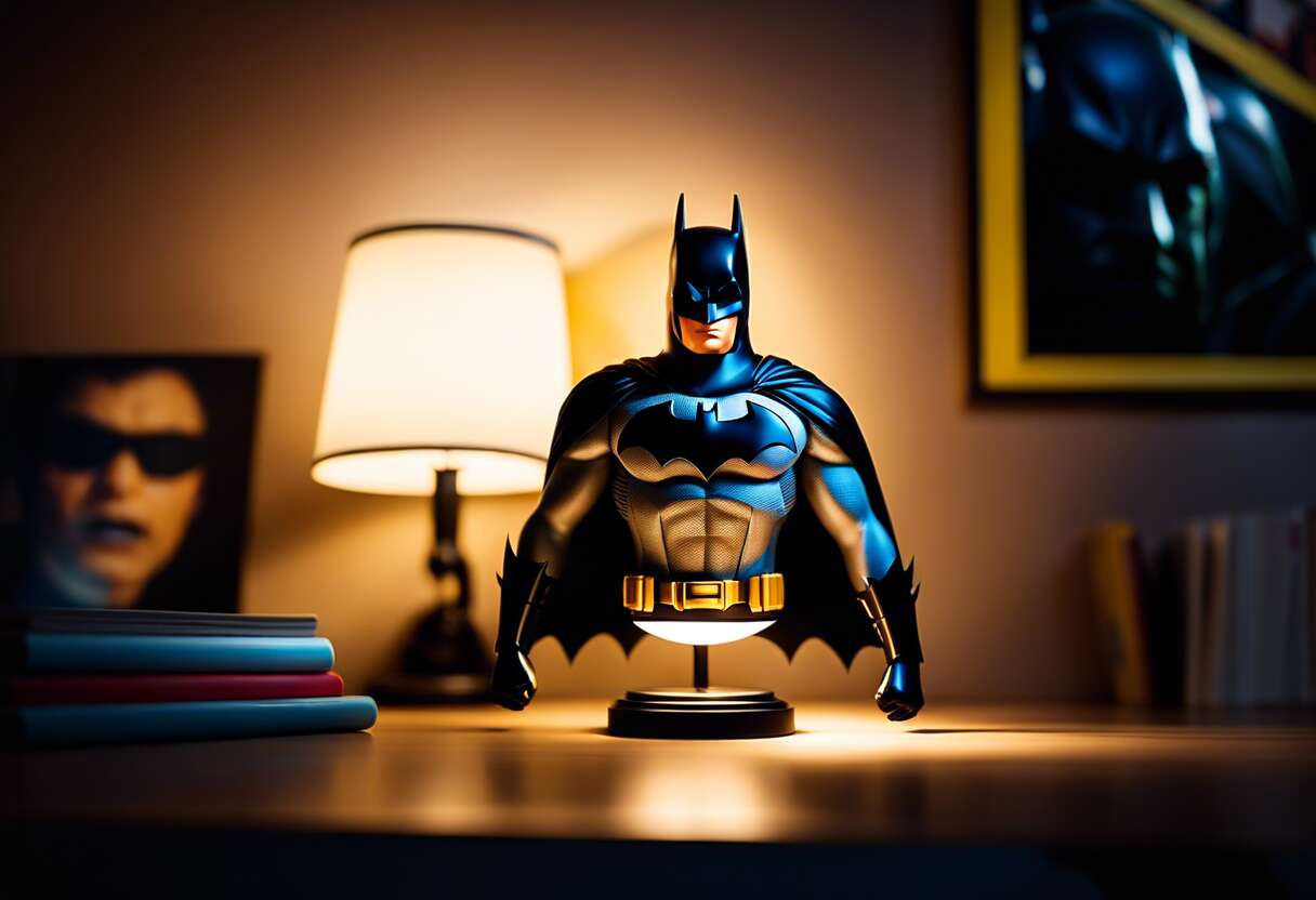 La lampe 3d batman, une idée cadeau originale pour les fans de l'univers dc comics