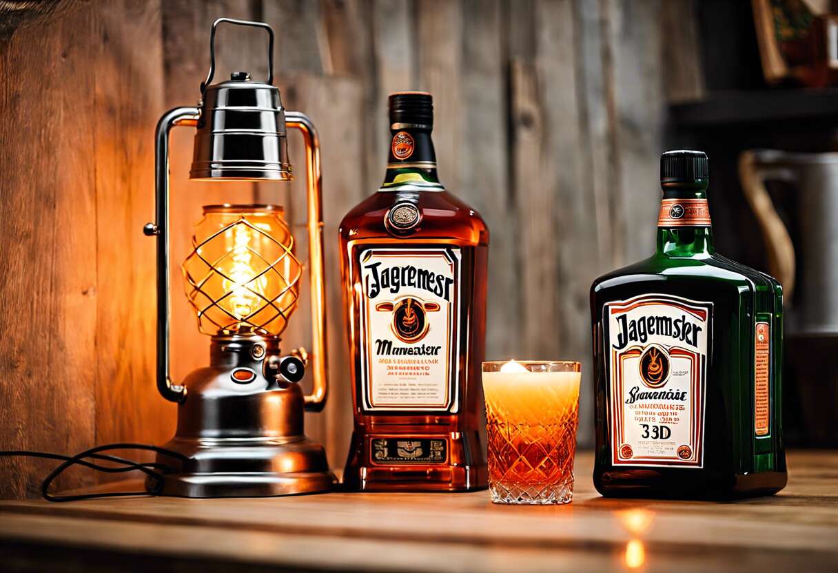 Lampe 3D Jägermeister : déco originale pour amateurs de spiritueux