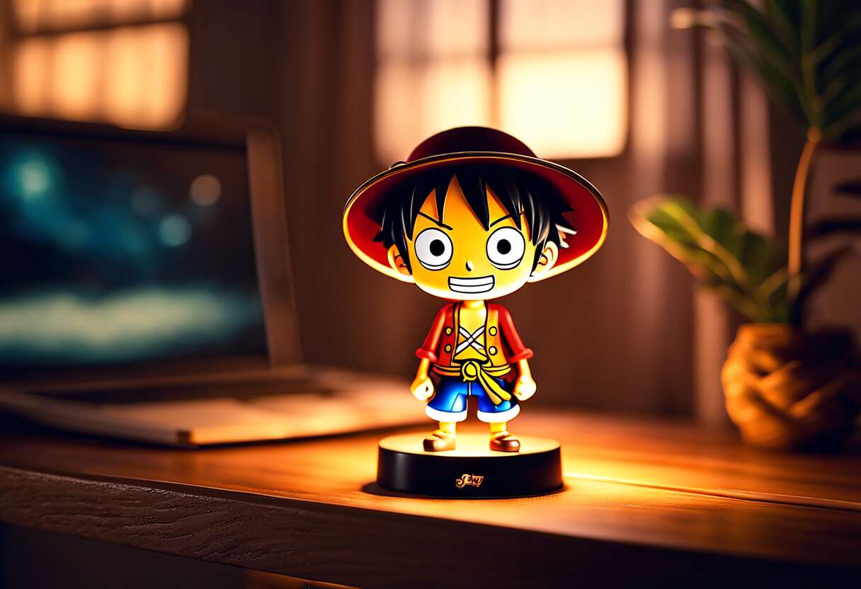 Lampe 3D Luffy de "One Piece" : décoration originale pour fans déterminés