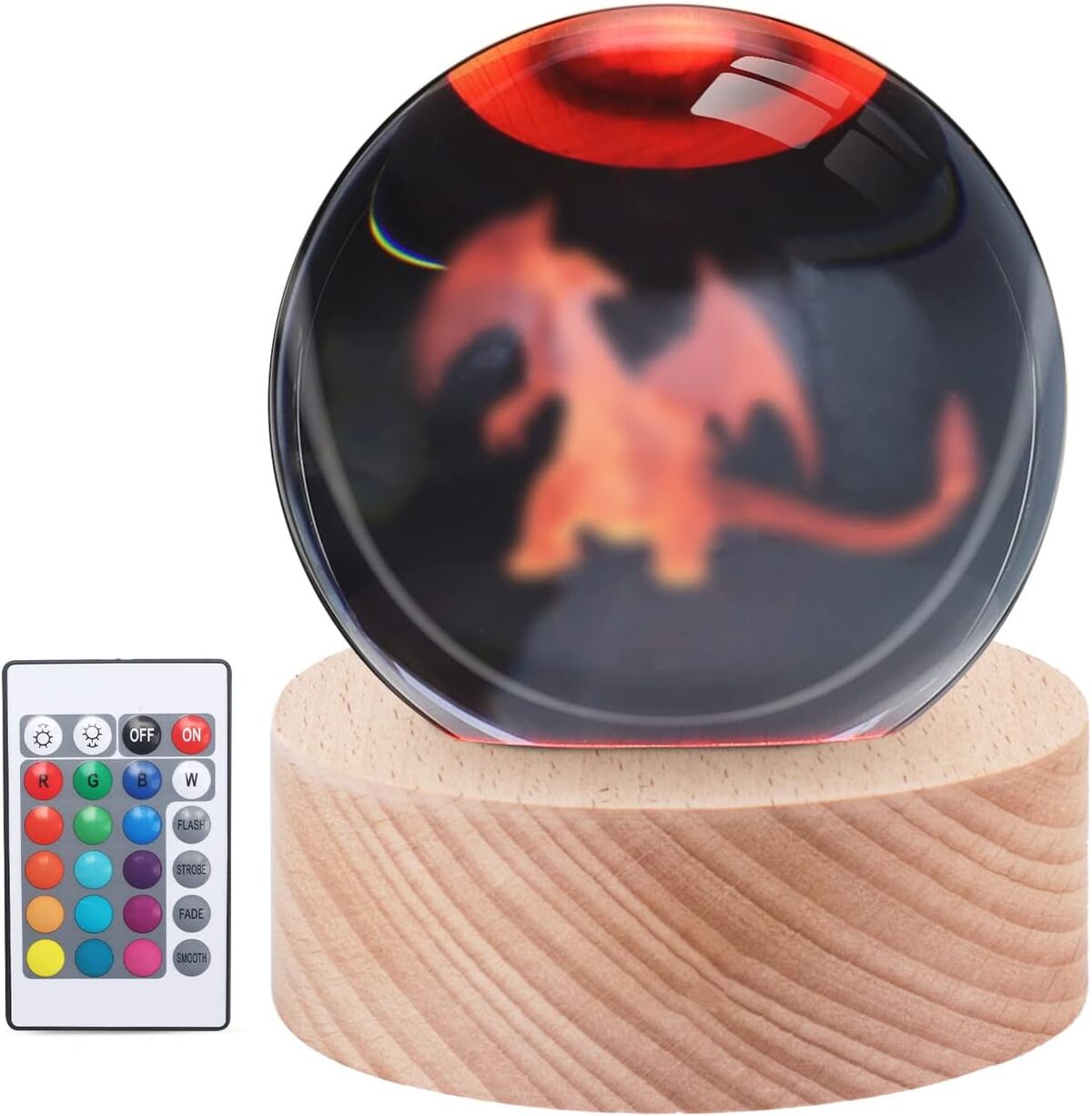 Veilleuse CENOVE : boule de Cristal LED Multicolore – Le Cadeau Parfait