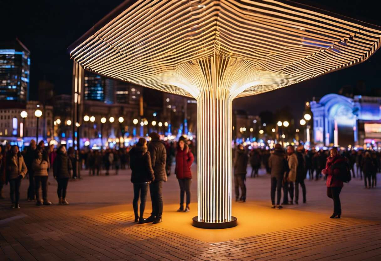 La lampe 3d dans l'espace public : mapping, expositions et installations artistiques