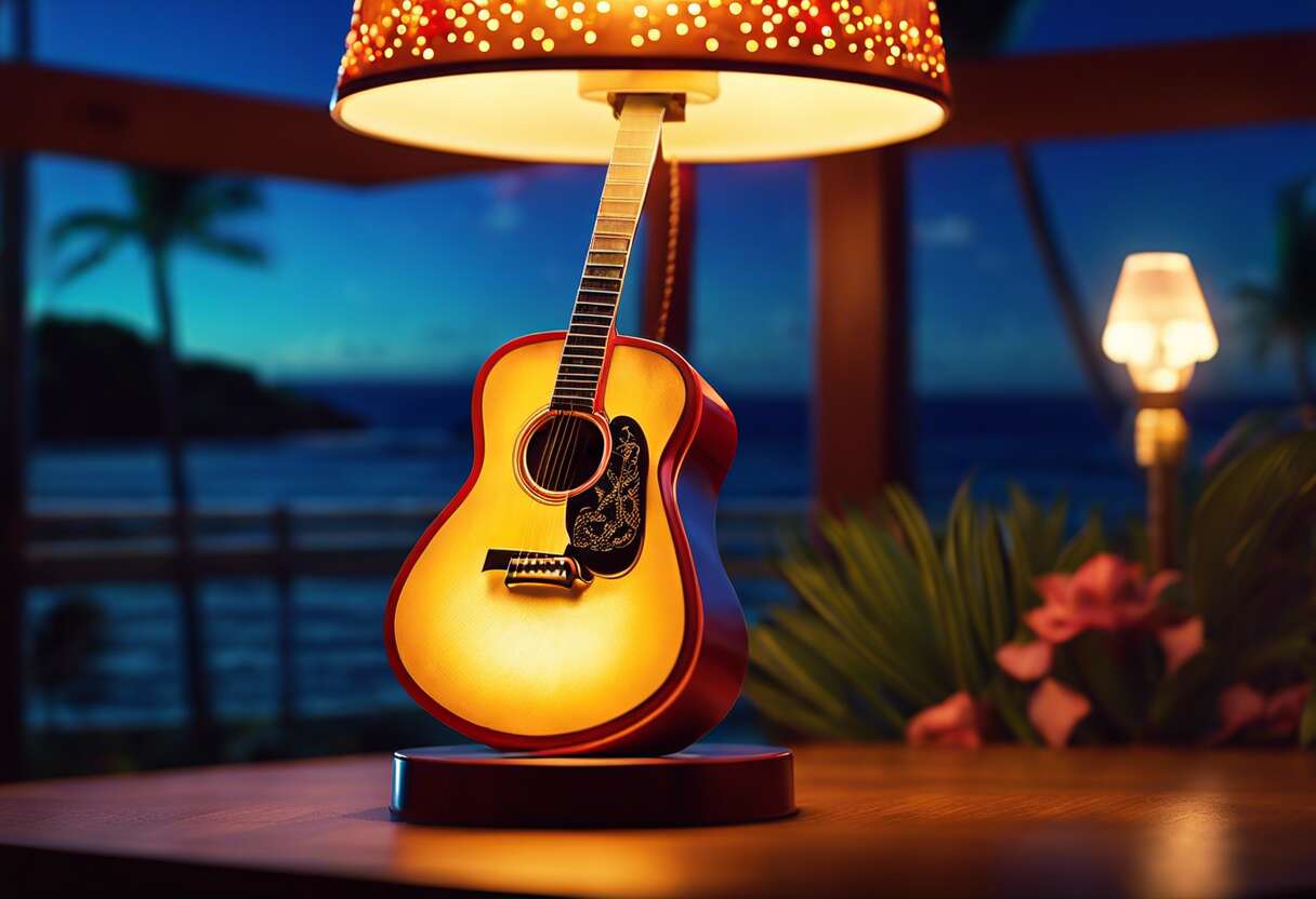 Les différentes représentations d'elvis en lampe 3d : hawaii, guitare et plus