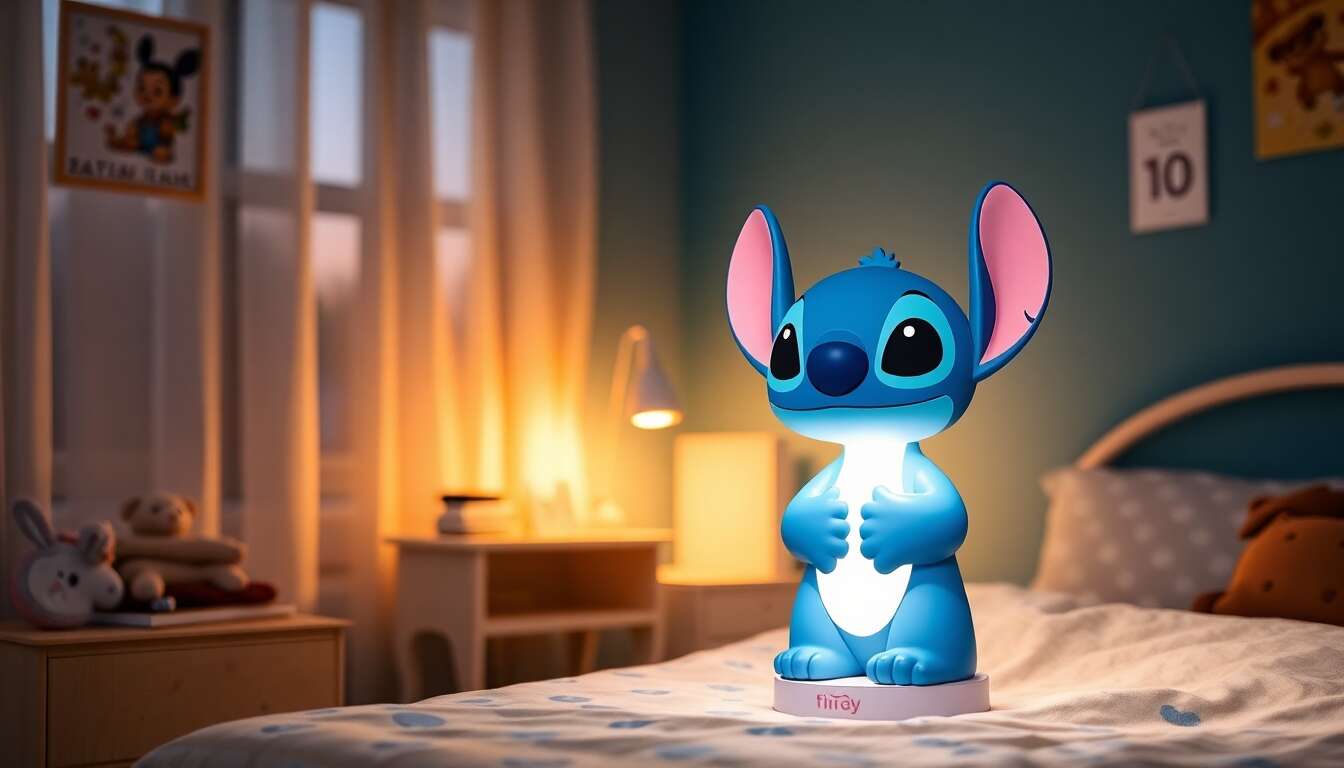 Découverte de la lampe stitch 2 en 1 : un éclairage innovant pour les chambres d'enfants