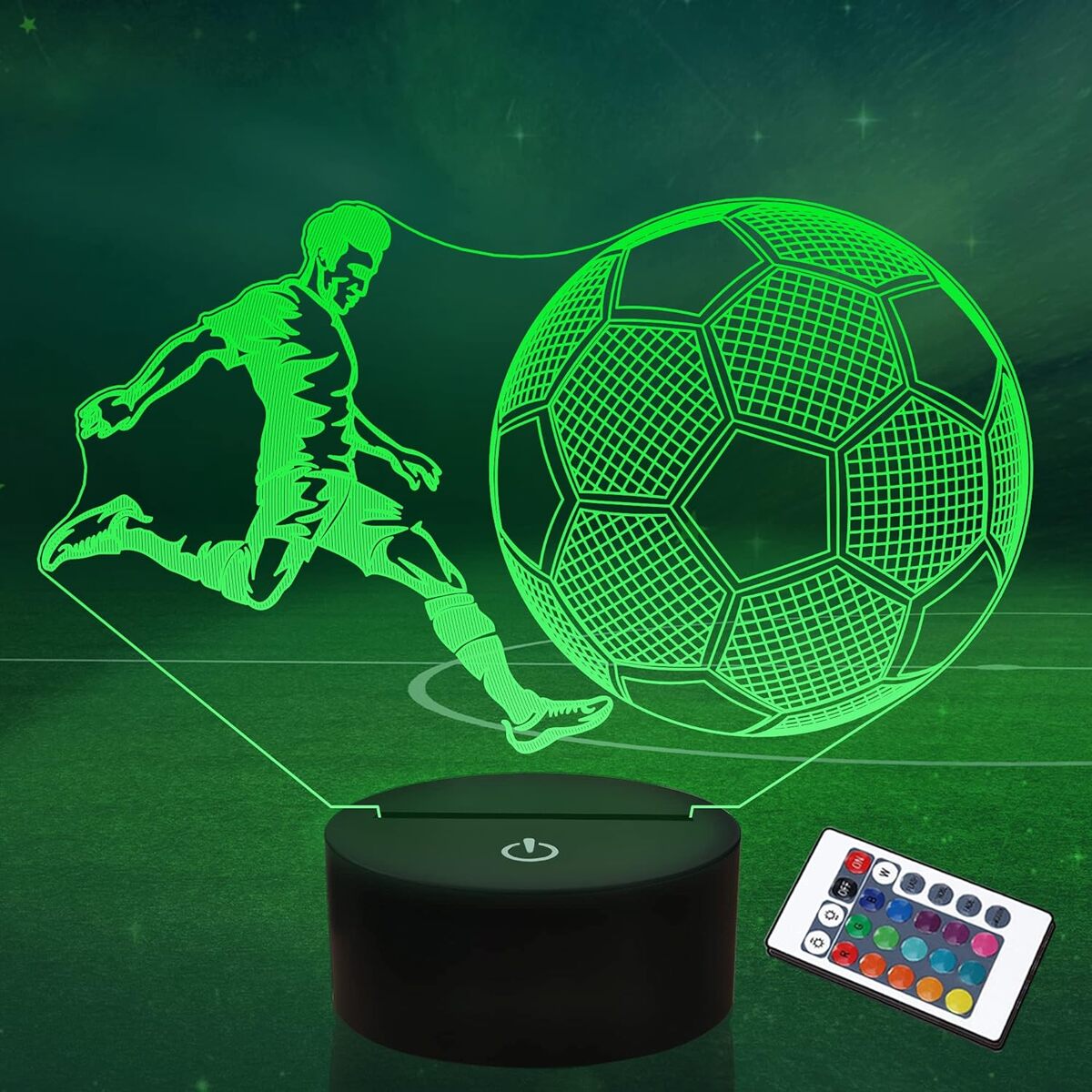 Lampe de Nuit Football Tactile : le Cadeau Idéal pour les Jeunes Fans !