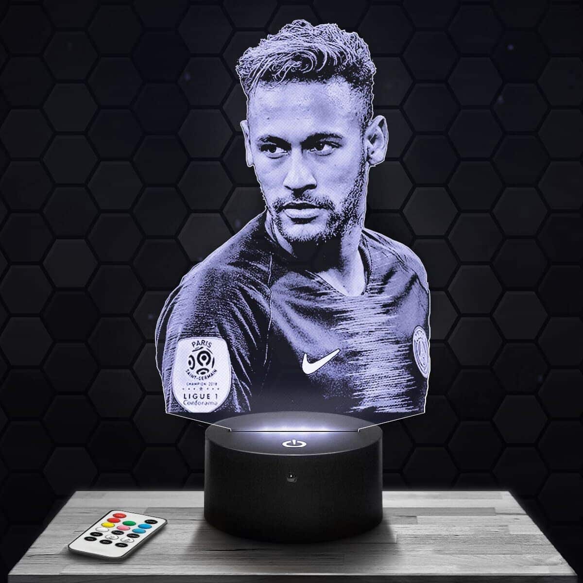 Test Lampe 3D Neymar : veilleuse Tactile pour Fans de Foot