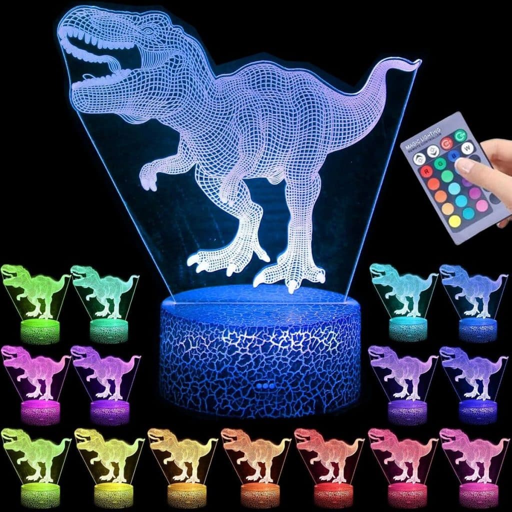 Test Probuk Veilleuse Dinosaure 3D : l'avis sur le cadeau lumineux pour enfants