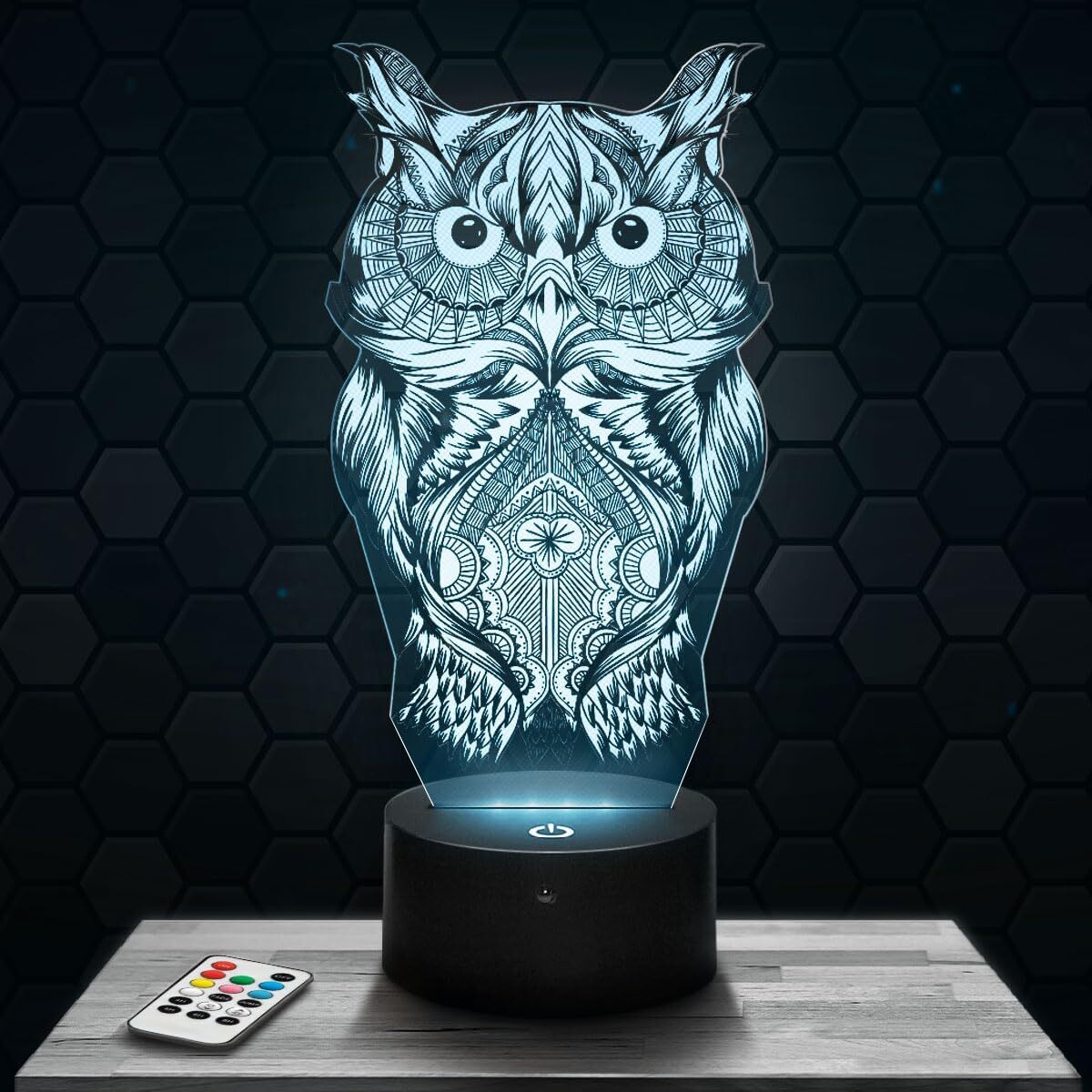 Test Veilleuse 3D Tactile: chouette Cadeau pour Petits et Grands