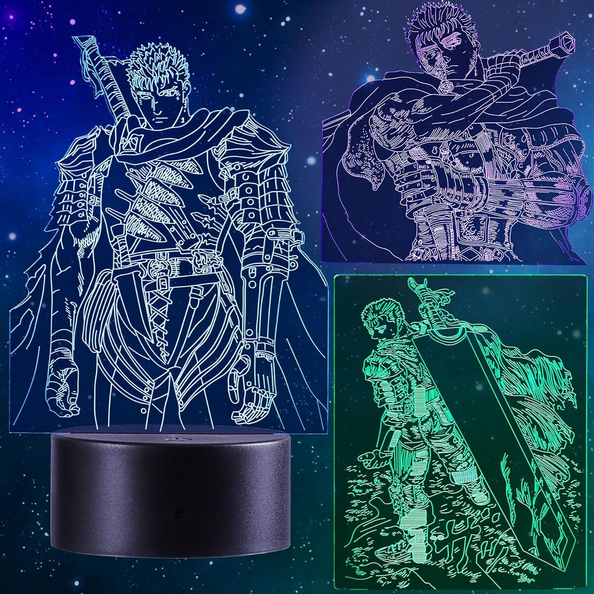 Test : lampe 3d Berserk, l'illusion lumineuse à découvrir