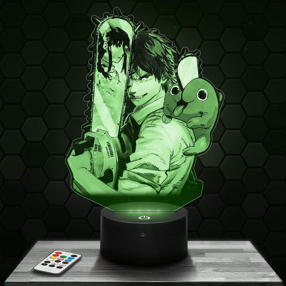 Test : lampe Manga Denji 3D, déco et veilleuse originale