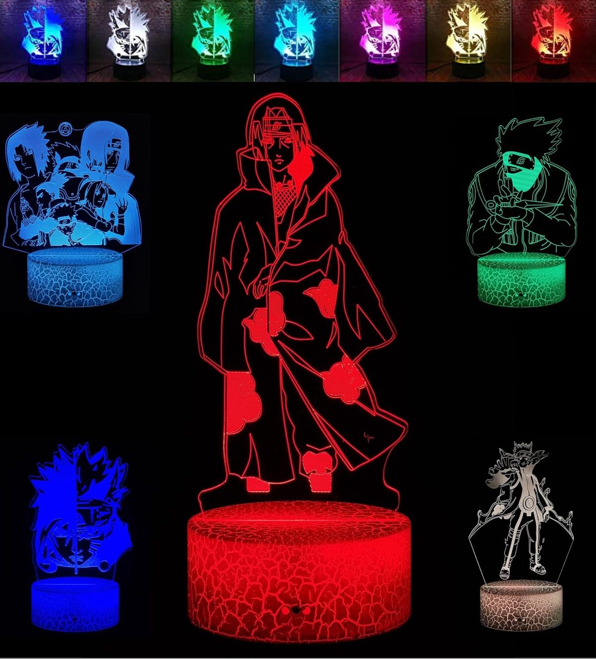 Test : lampe à illusion d'optique JYW 3D LED Naruto