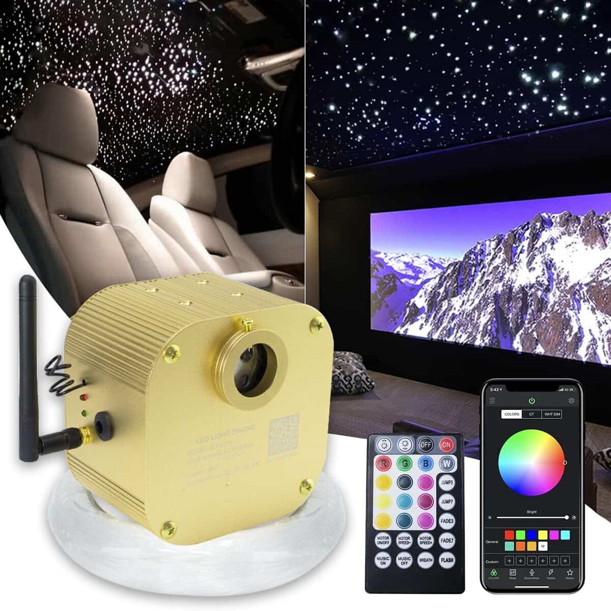 Test du kit d'éclairage Callsky : étoile à fibre optique et contrôle innovant