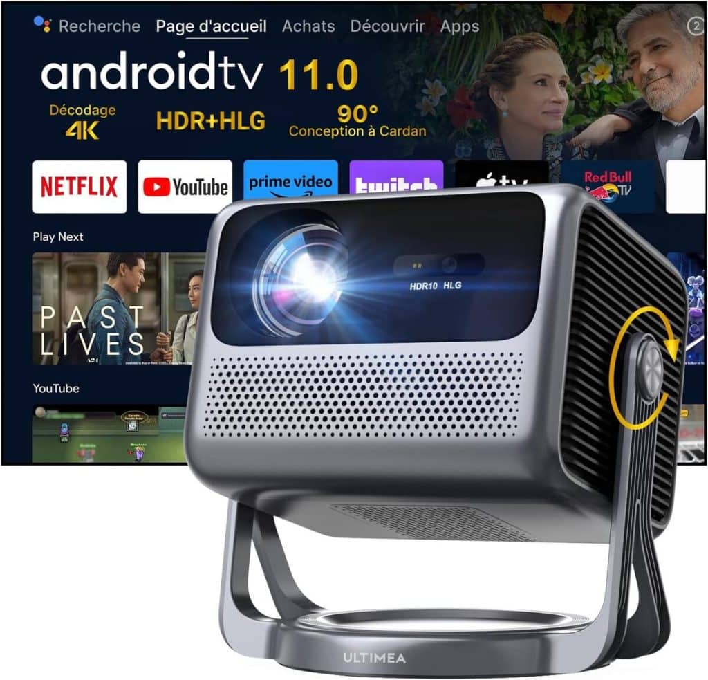Test du projecteur Ultimea Nova C40 4K True Android TV 11.0