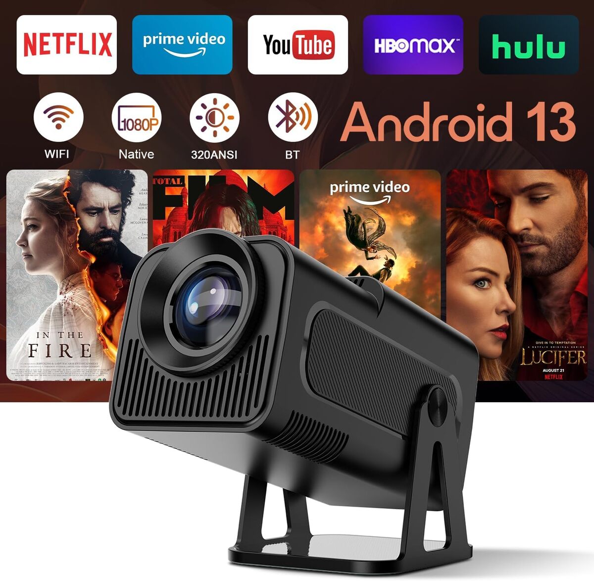 Test vidéoprojecteur HY320NTV : netflix 4K intelligent