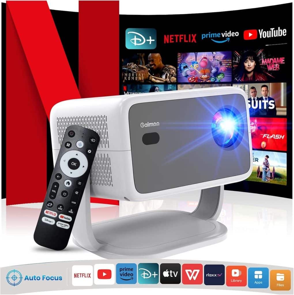 Test du vidéoprojecteur 4K WiFi et Bluetooth Netflix Officiel