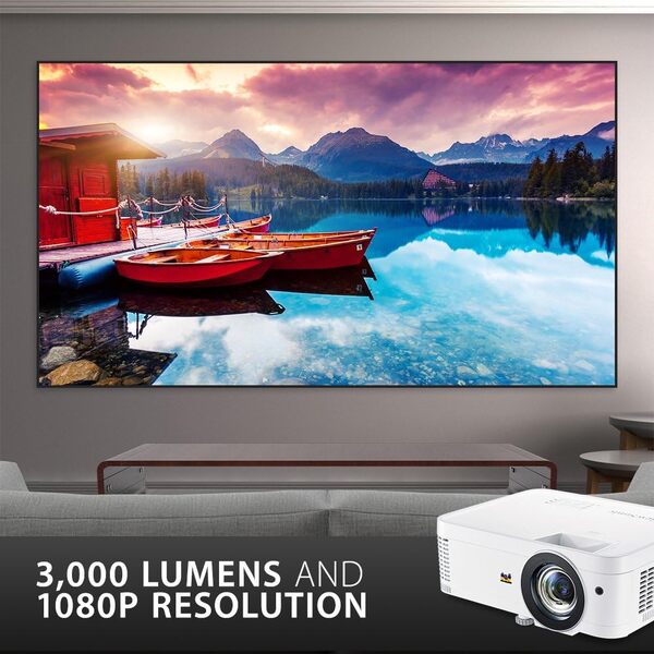 ViewSonic PX706HD Vidéoprojecteur Full HD 1920x1080 Pixels, 3000 lumens, HDMI, USB Type-C, Haut-Parleurs 5W