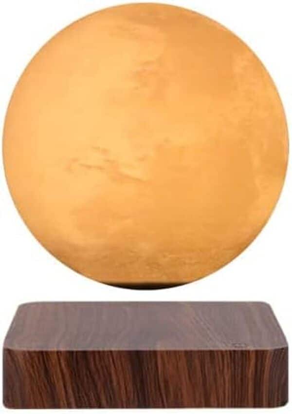 MagneticLand Globe Mars 3D en lévitation - Base Bois foncé ASTROFLIGHT