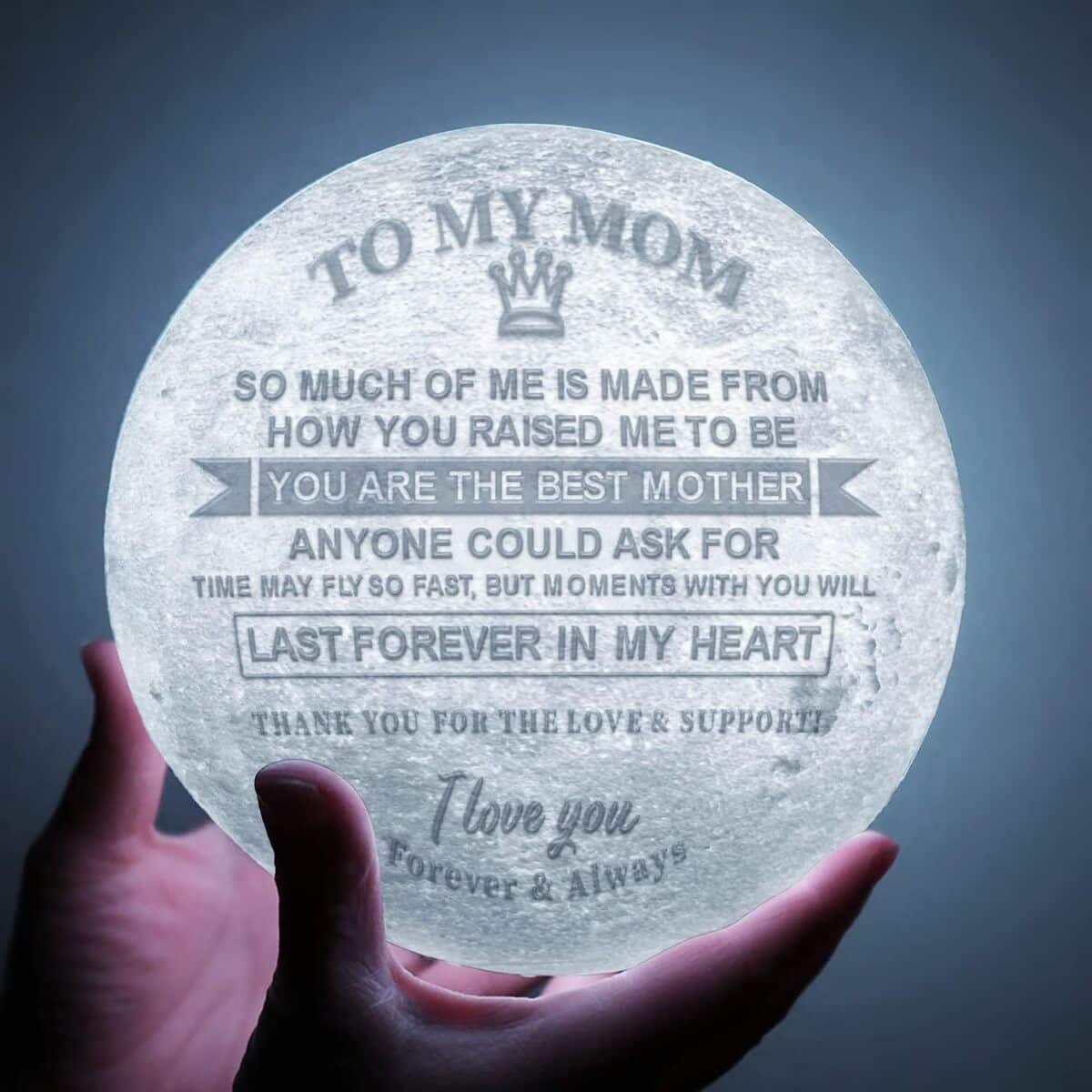 Avis sur la lampe de lune 3D gravée pour maman