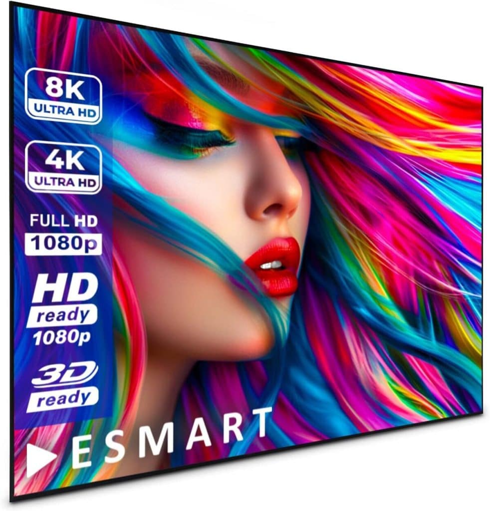 Test de l'écran de projection Esmart Expert UKDX ALR CBSP 100" pour home cinéma