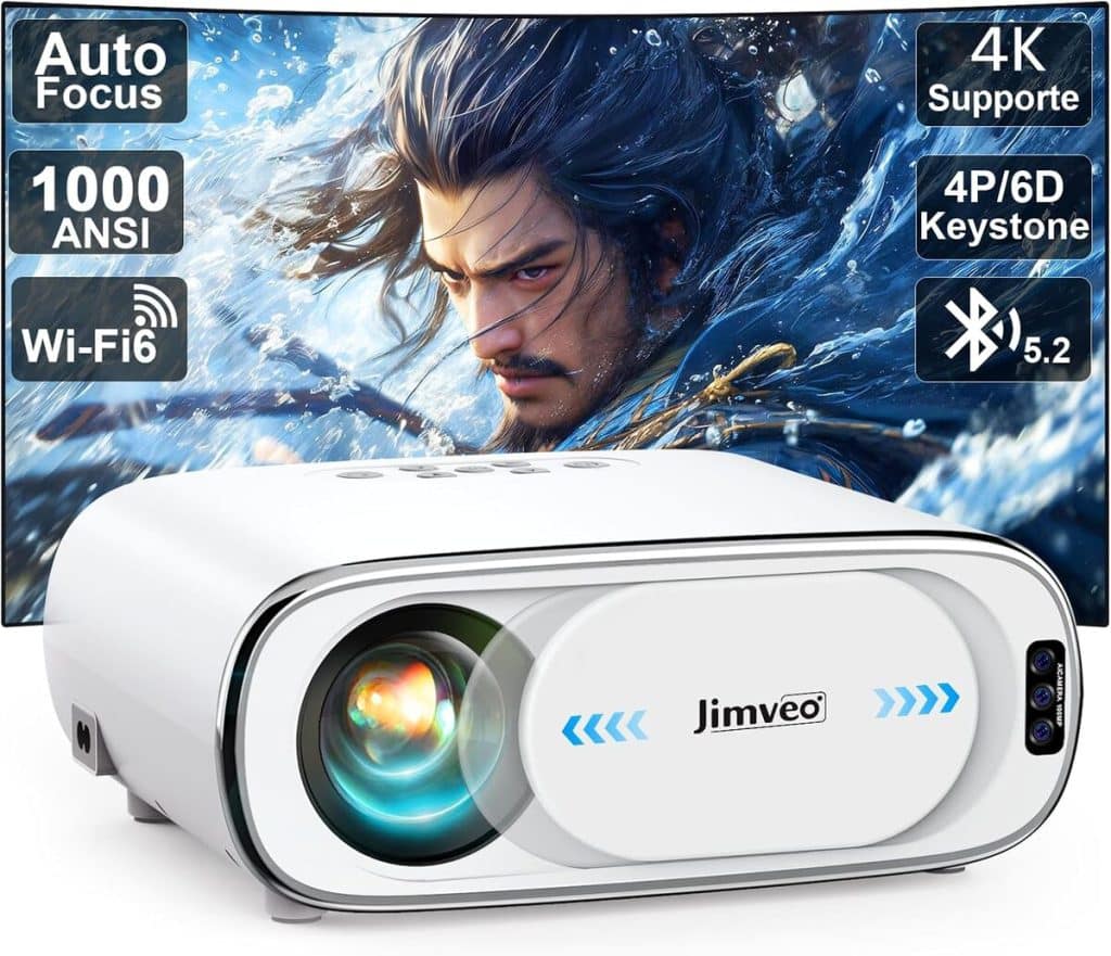 Test du vidéoprojecteur 4K Jimveo : auto lens cap et WiFi 6