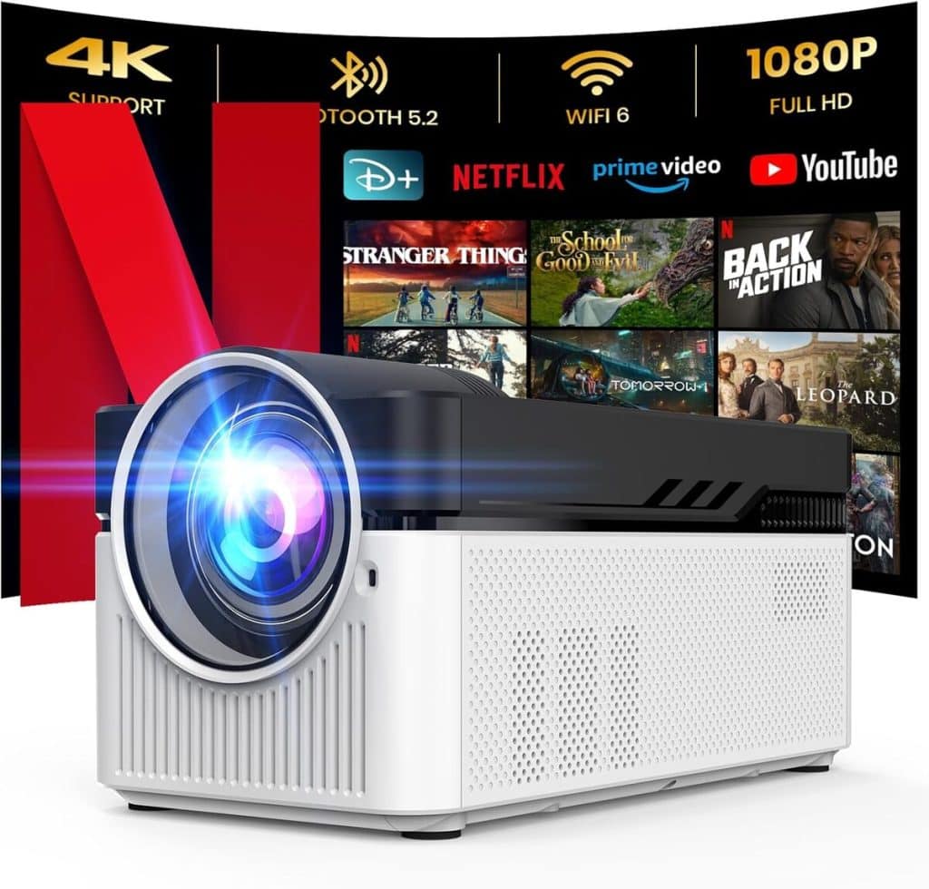 Test du vidéoprojecteur 4K Netflix 750 ANSI avec WiFi 6 et Bluetooth