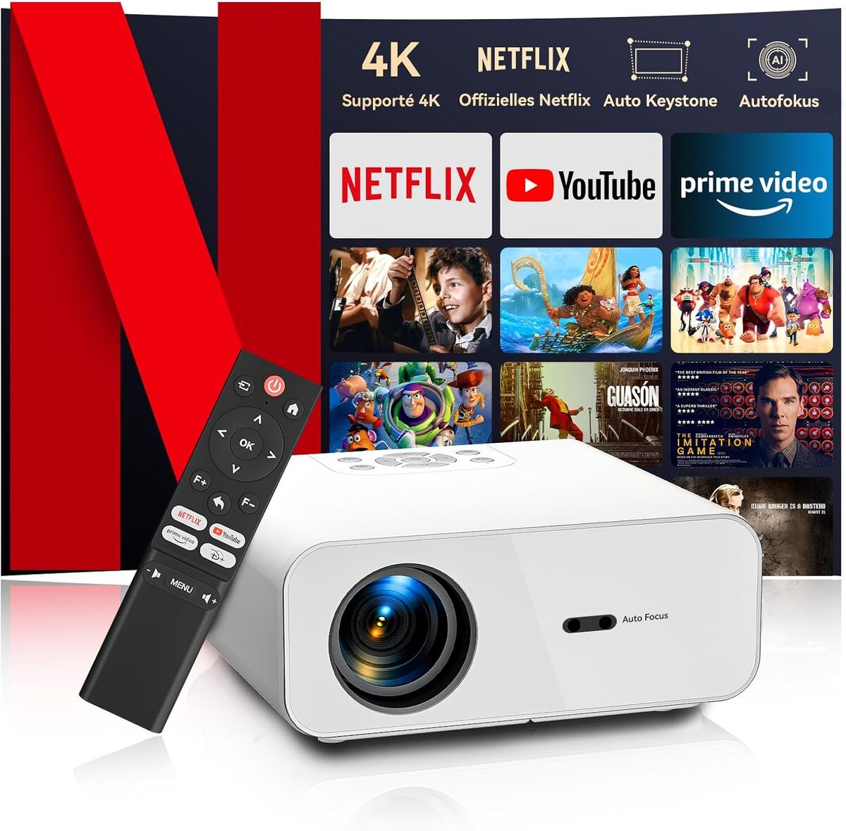 Test vidéoprojecteur 4K: auto focus et keystone certifié Netflix