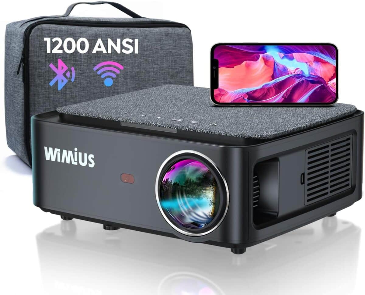 Test vidéoprojecteur WiMiUS 5G Full HD 1080P : performance lumineuse