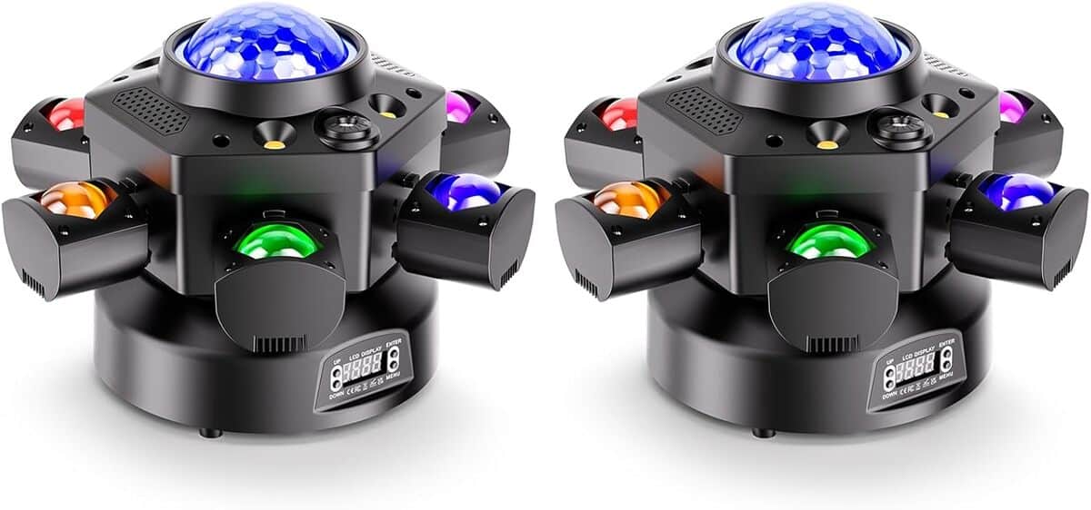 Test : 2PCS 150W RGBW Lyre LED Effet Stroboscope