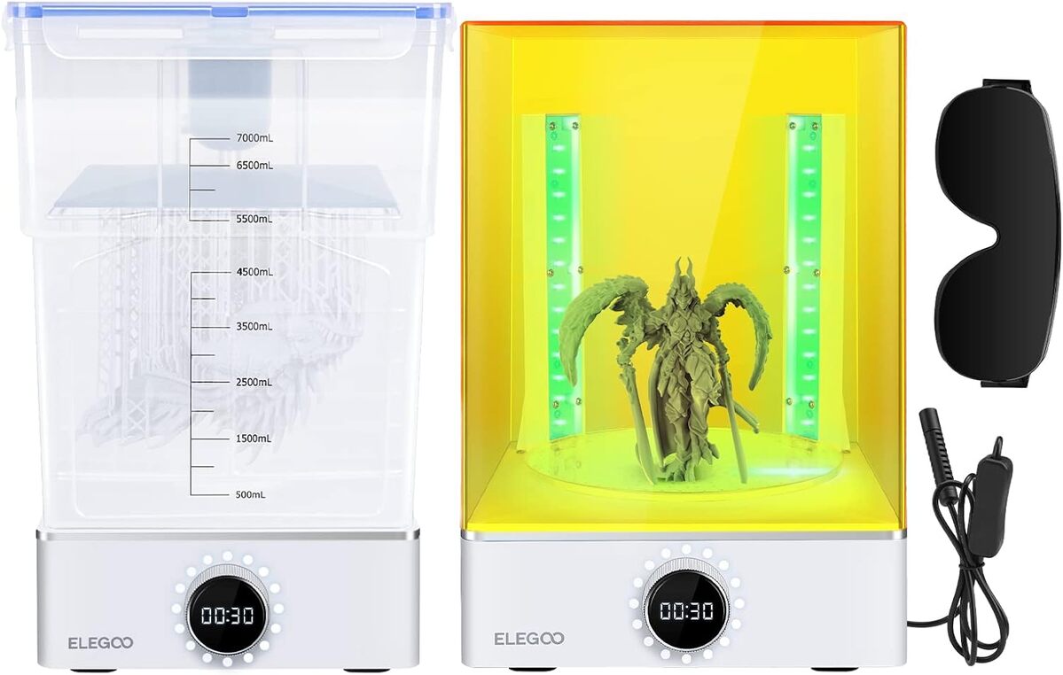Test de la machine de nettoyage et durcissement ELEGOO Mercury XS Bundle pour impression 3D