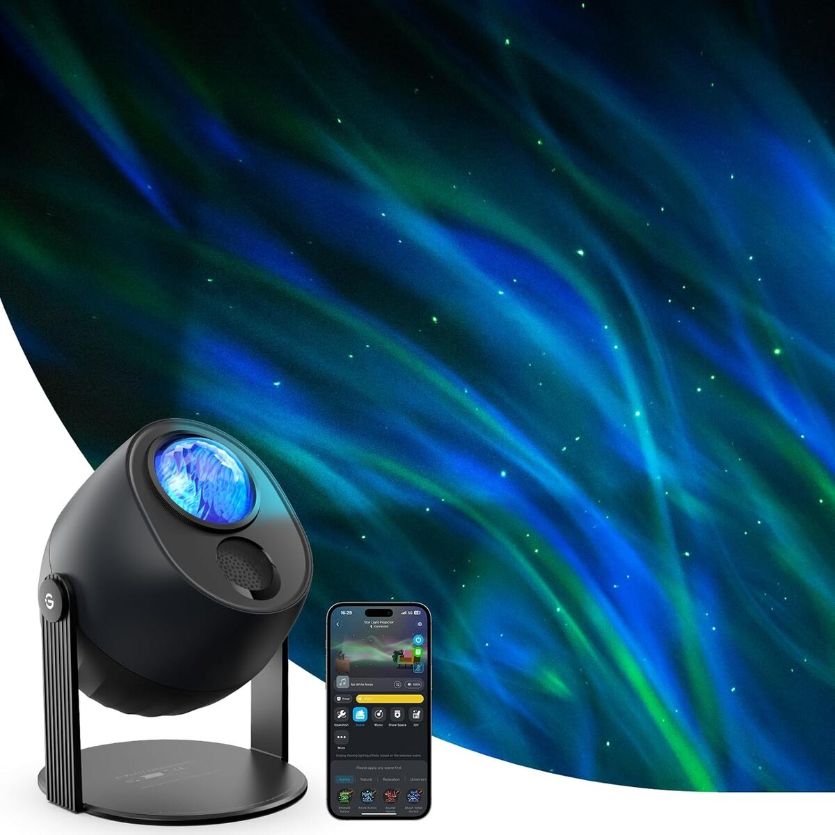 Test : govee projecteur ciel étoilé LED RGBW 52 scènes