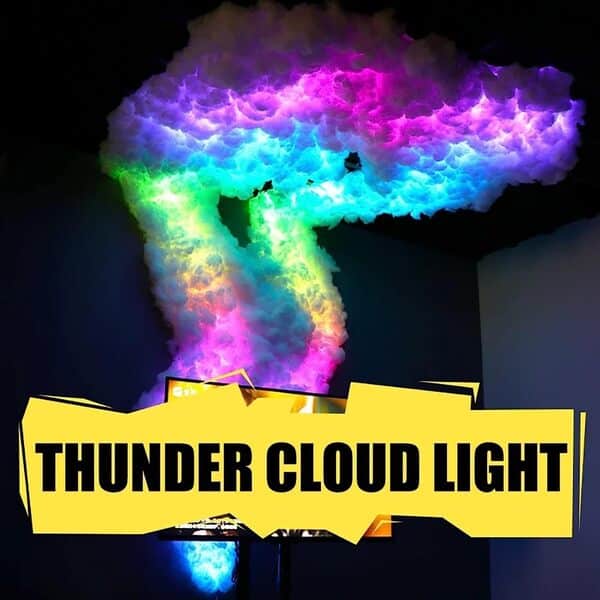 3D Thunder Cloud LED Light, Lumières De Nuage Créatives Bricolage DIY Thunder Cloud Lampe Cotton Lightning Cloud Colorful Atmosphere Night Light Avec Télécommand 15m