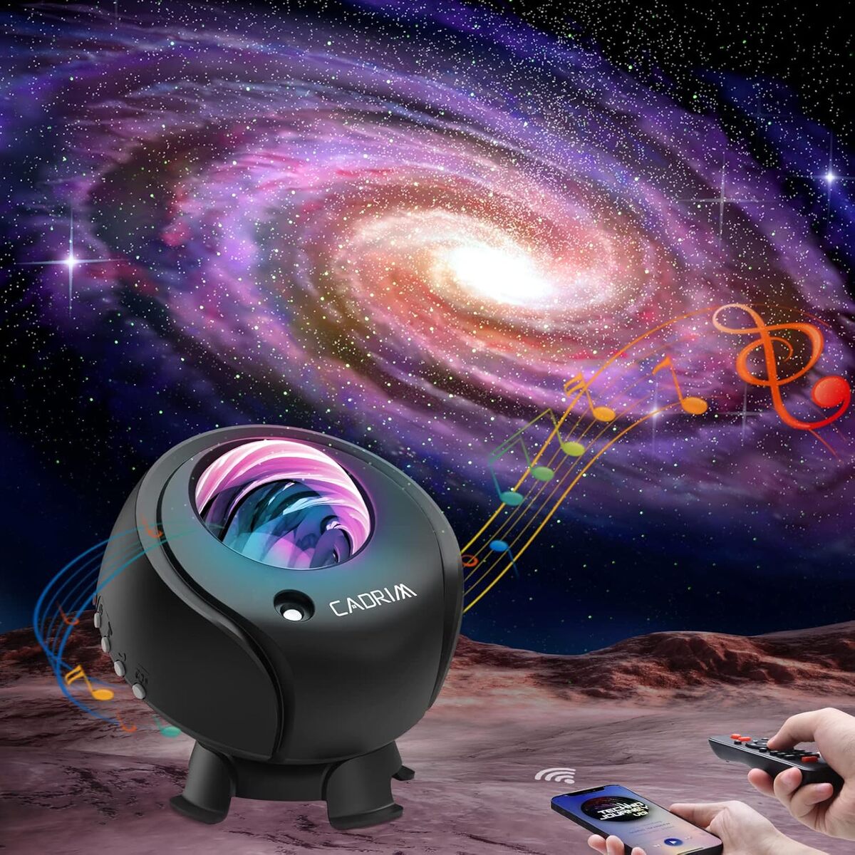 Test de la LED lampe projecteur galaxie : immersion stellaire et connectée