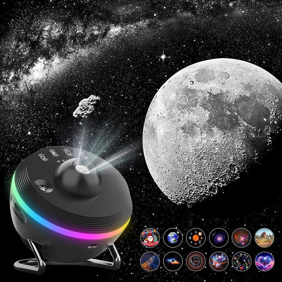 Test : planétarium projecteur galaxie HD 13 en 1 pour chambre