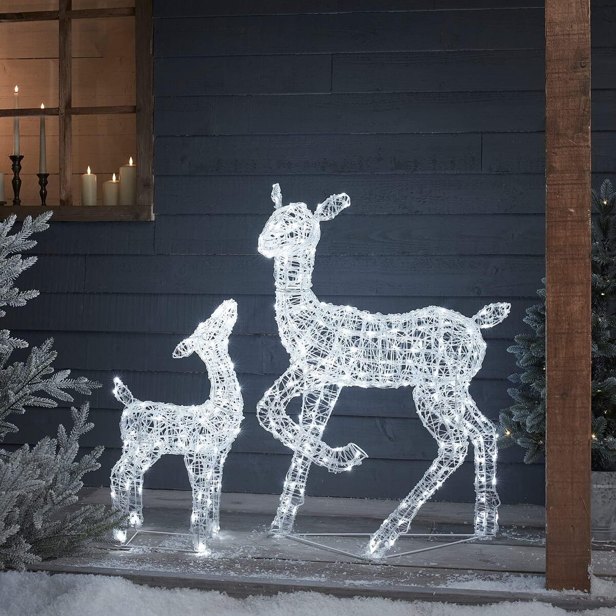 Avis sur la biche et faon lumineux Lights4fun : magie de Noël en acrylique