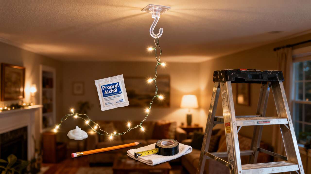 Comment accrocher une guirlande lumineuse sans percer ?