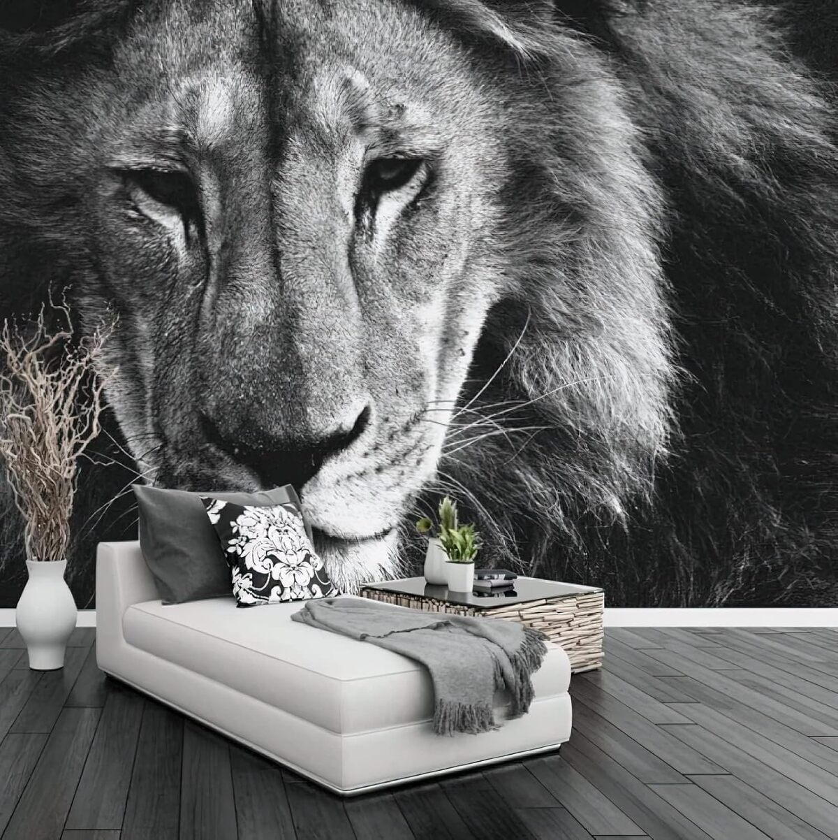 Avis : papier peint mural lion féroce GIVLWF pour déco maison