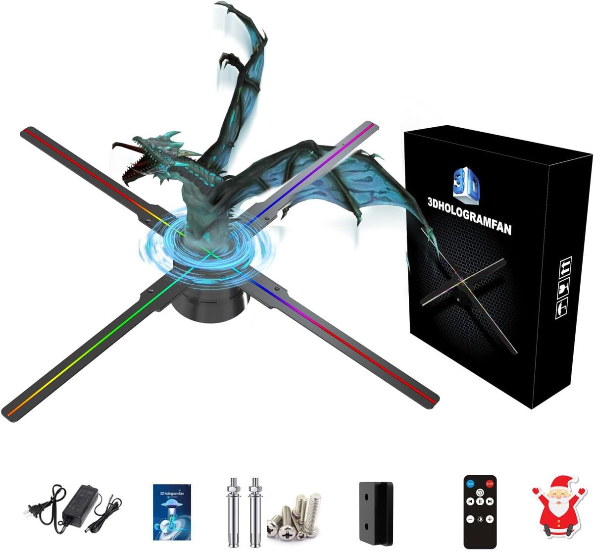 Test du ventilateur holographique 3D Missyou 45 cm : app mobile et WiFi inclus