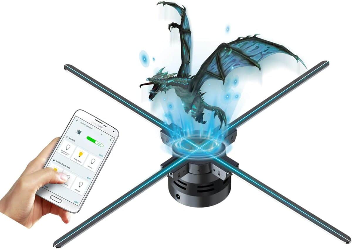 Test du ventilateur holographique Missyou MS80S4 : affichage 3D LED connecté