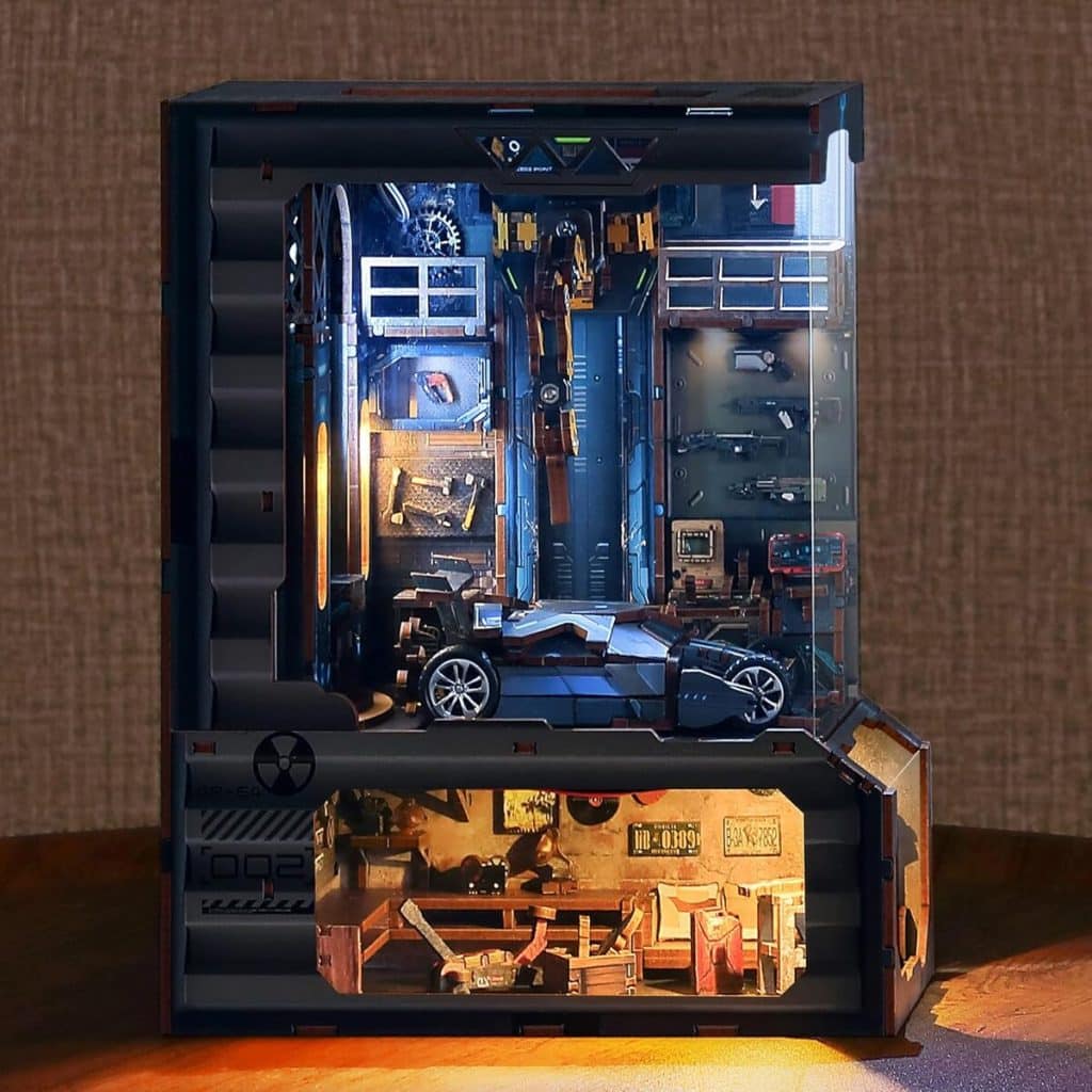 Test : maquette garage FUNPOLA avec LED