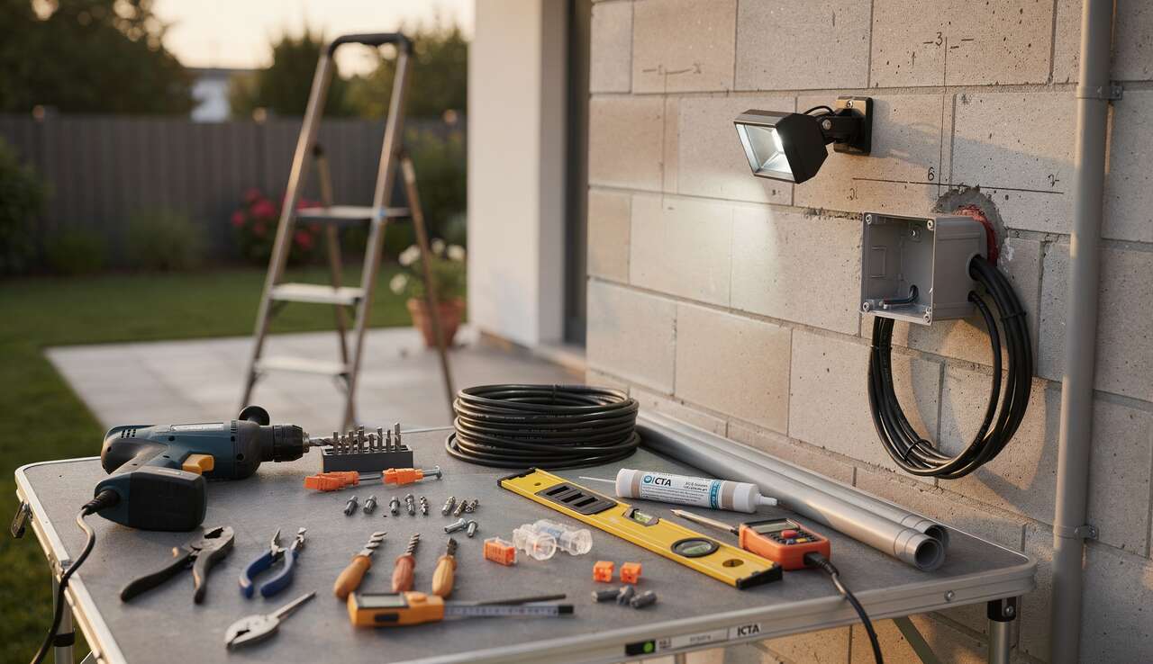 Comment installer un projecteur LED extérieur : étapes et astuces