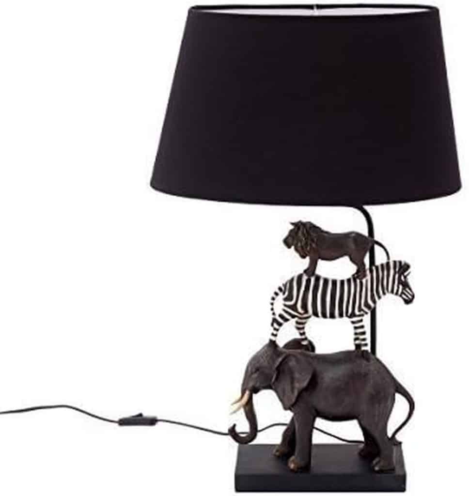 Avis sur la lampe Safari Brillibrum : design africain et motif animaux