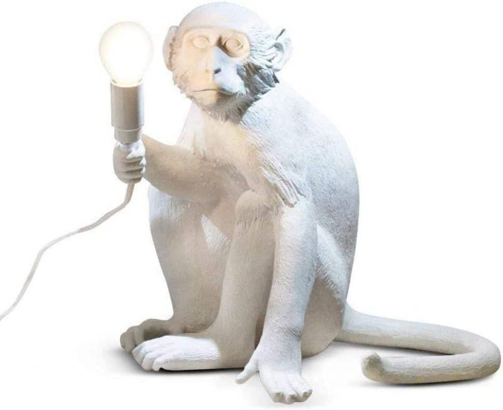 Avis sur la lampe singe assis Seletti 14882 : design captivant en résine
