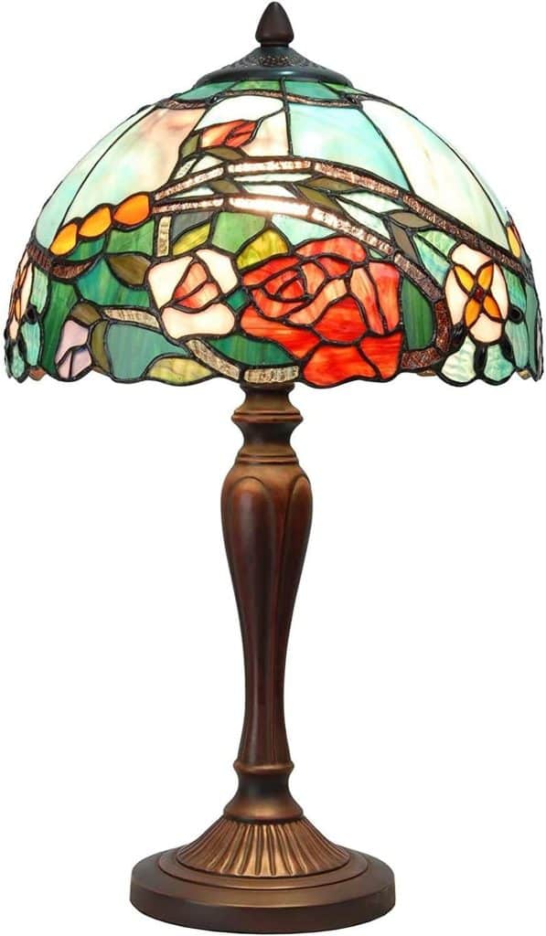 Avis sur la lampe Tiffany Bieye L30737 en verre teinté rouge