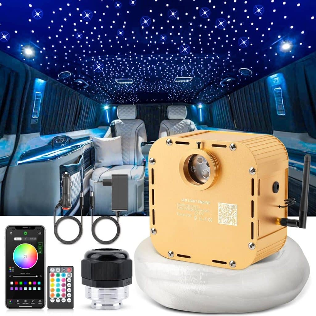 Test du système lumineux Sunkenet 32W RGBW pour ciel étoilé