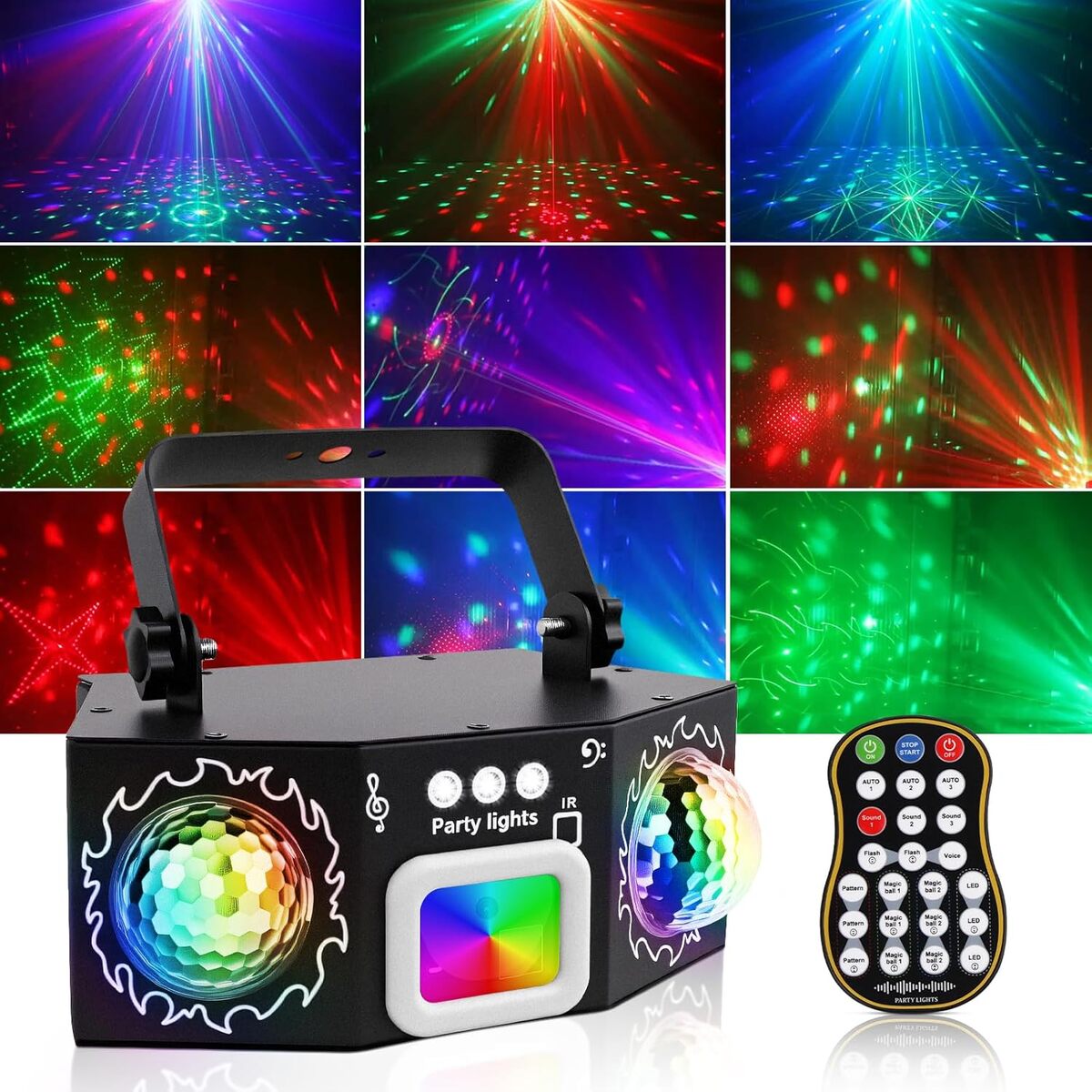 Test : jeu de lumière disco Vicalo avec double boule RGB