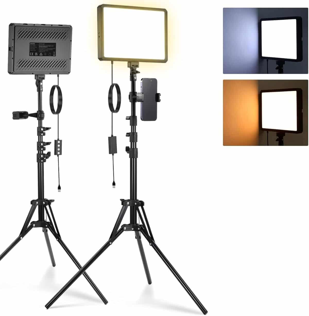 Test Neewer Basics BP300 : kit lampe photo bicolore et accessoires
